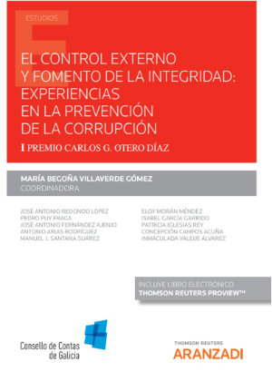 El control externo y fomento de la integridad: experiencias en la prevención de la corrupción (Papel + e-book)- 9788413910383