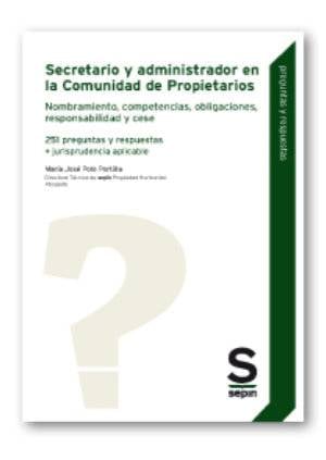 Secretario y administrador en la Comunidad de Propietarios - 9788417788759