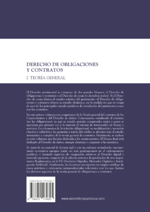 Derecho de Obligaciones y contratos I. Teoria General. 2ª edición - Imagen 2